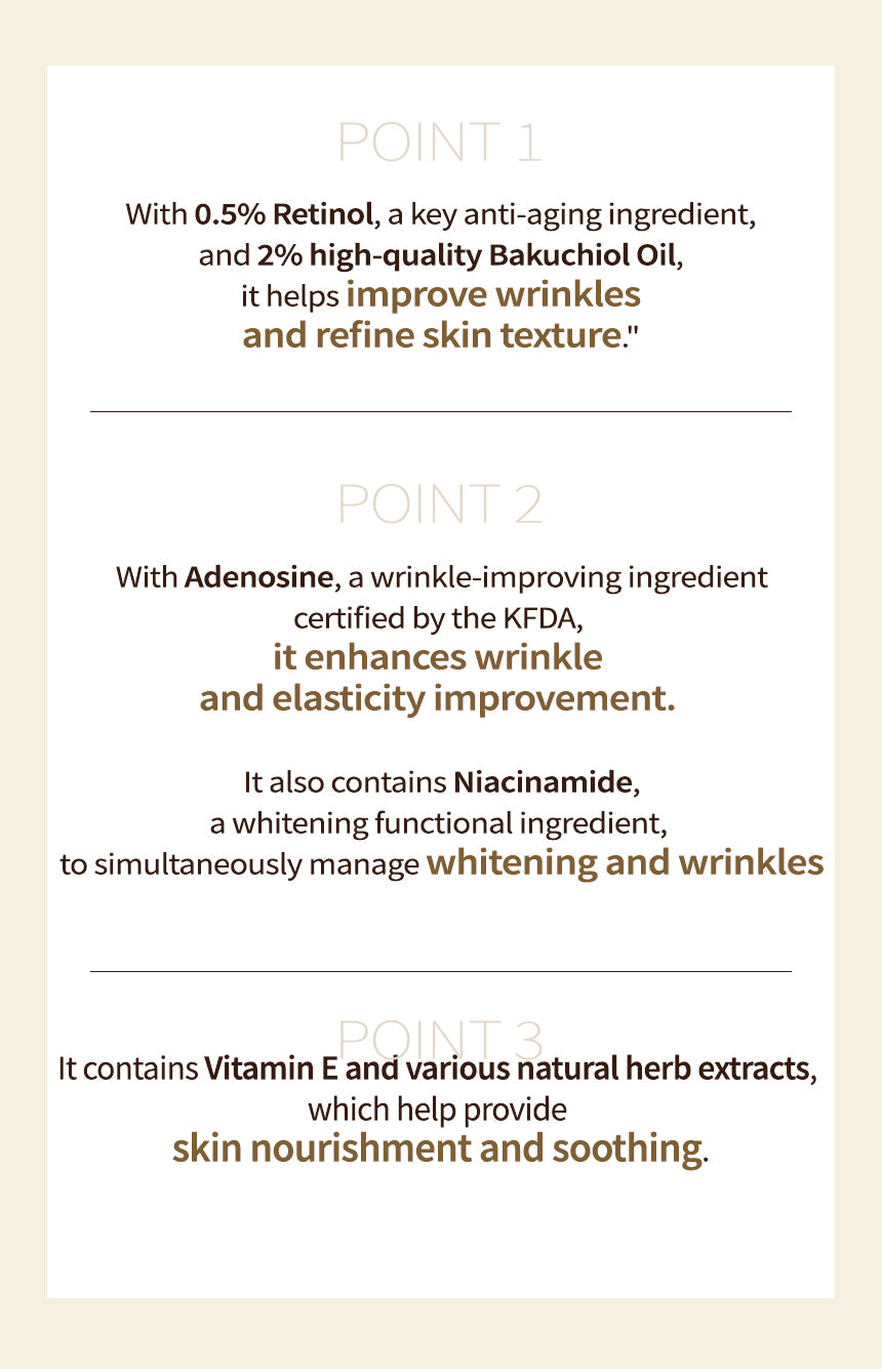 Cos De BAHA L2 Bakuchiol 20,000ppm Retinol 0.5% Vitamin A Ampoule Serum 30ml