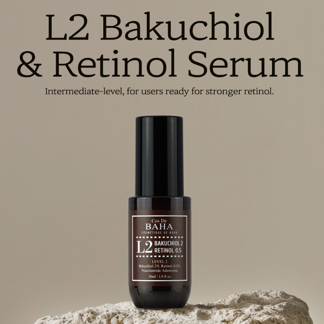 Cos De BAHA L2 Bakuchiol 20,000ppm Retinol 0.5% Vitamin A Ampoule Serum 30ml