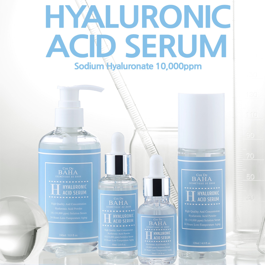 Cos De BAHA Amazon Best-Seller Hyaluronic Acid Medium Molecular 1% Deep Hydration Serum 120ml