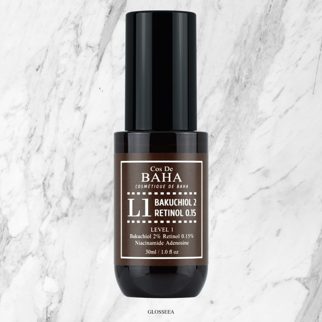 Cos De BAHA L1 Bakuchiol 20,000ppm Retinol 0.15% Vitamin A Ampoule Serum 30ml