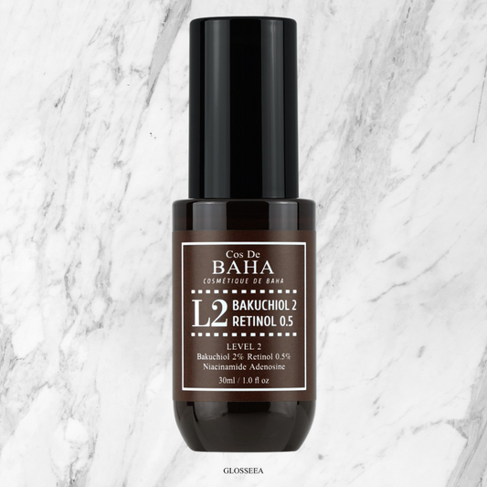 Cos De BAHA L2 Bakuchiol 20,000ppm Retinol 0.5% Vitamin A Ampoule Serum 30ml